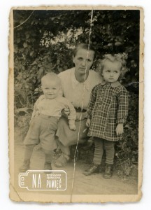 1950. Od lewej Grzegorz Szulc, Teodora Szulc, Irena Szulc